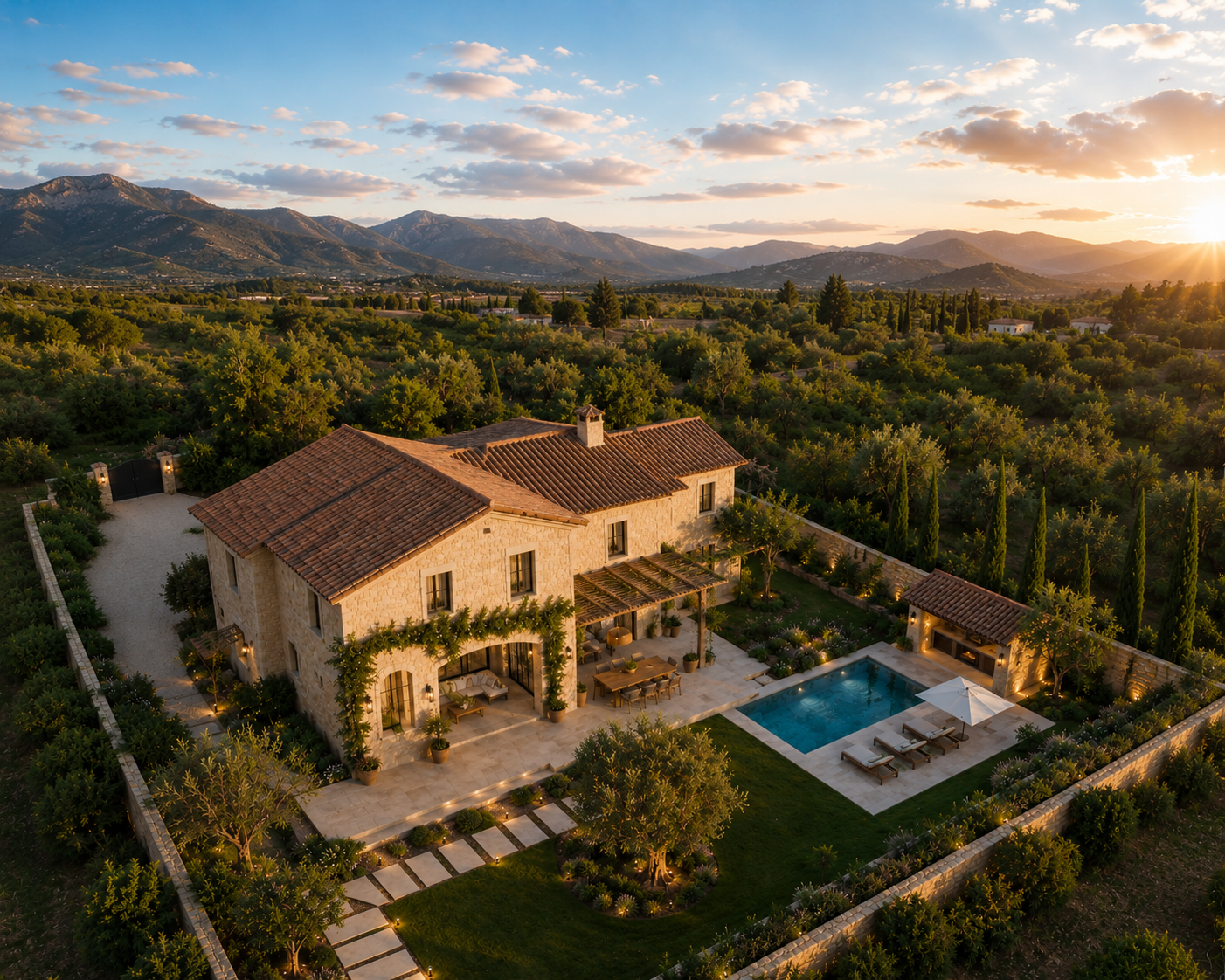 Vista conceptual inicial de Villa Olive Hills